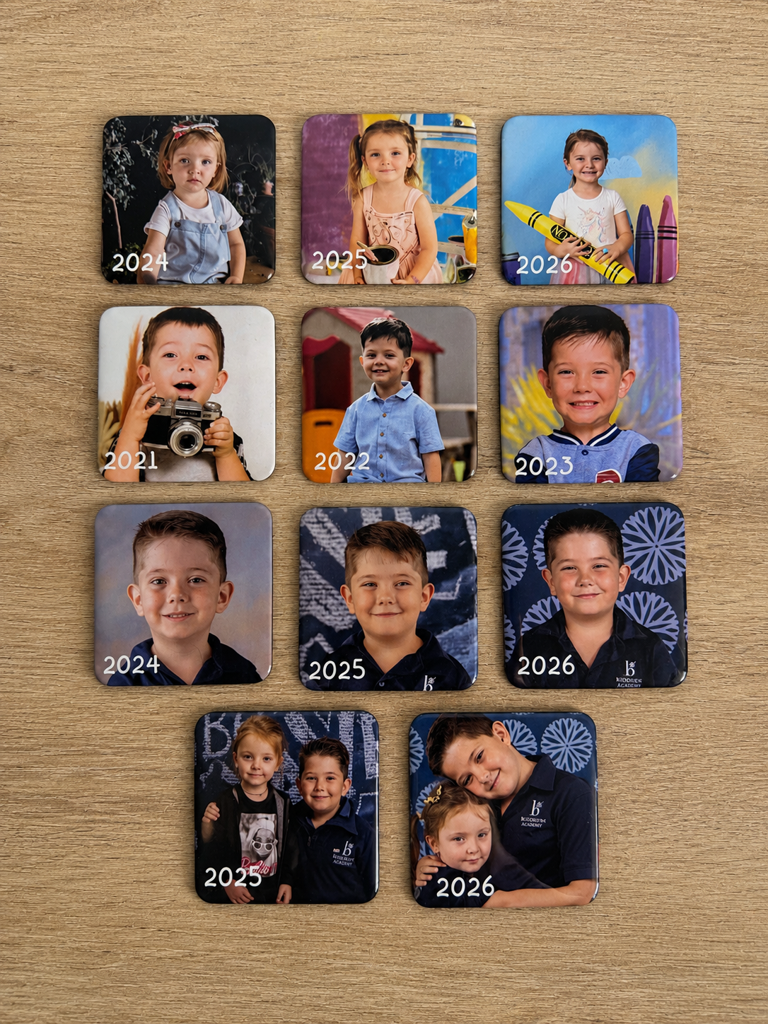 Personalised School Year Magnets