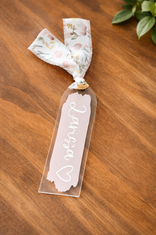Ribbon Acrylic Bookmark