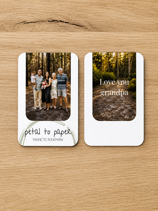 Personalised Photo Magnetic Bookmark