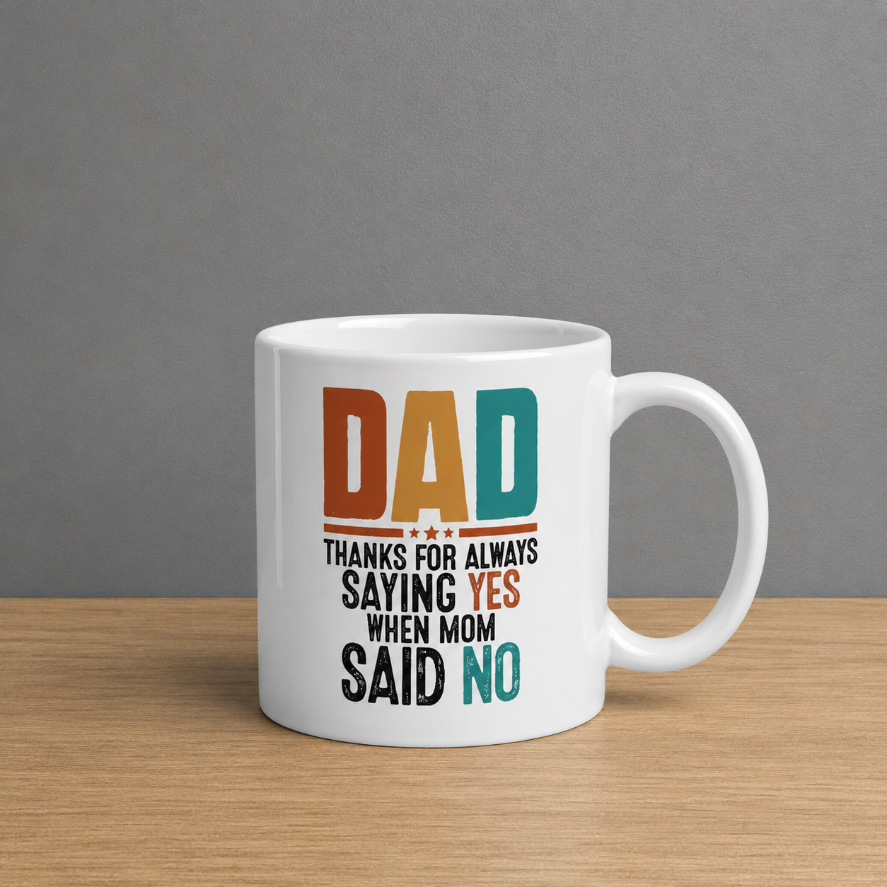 Dad Mug UV DTF Sticker