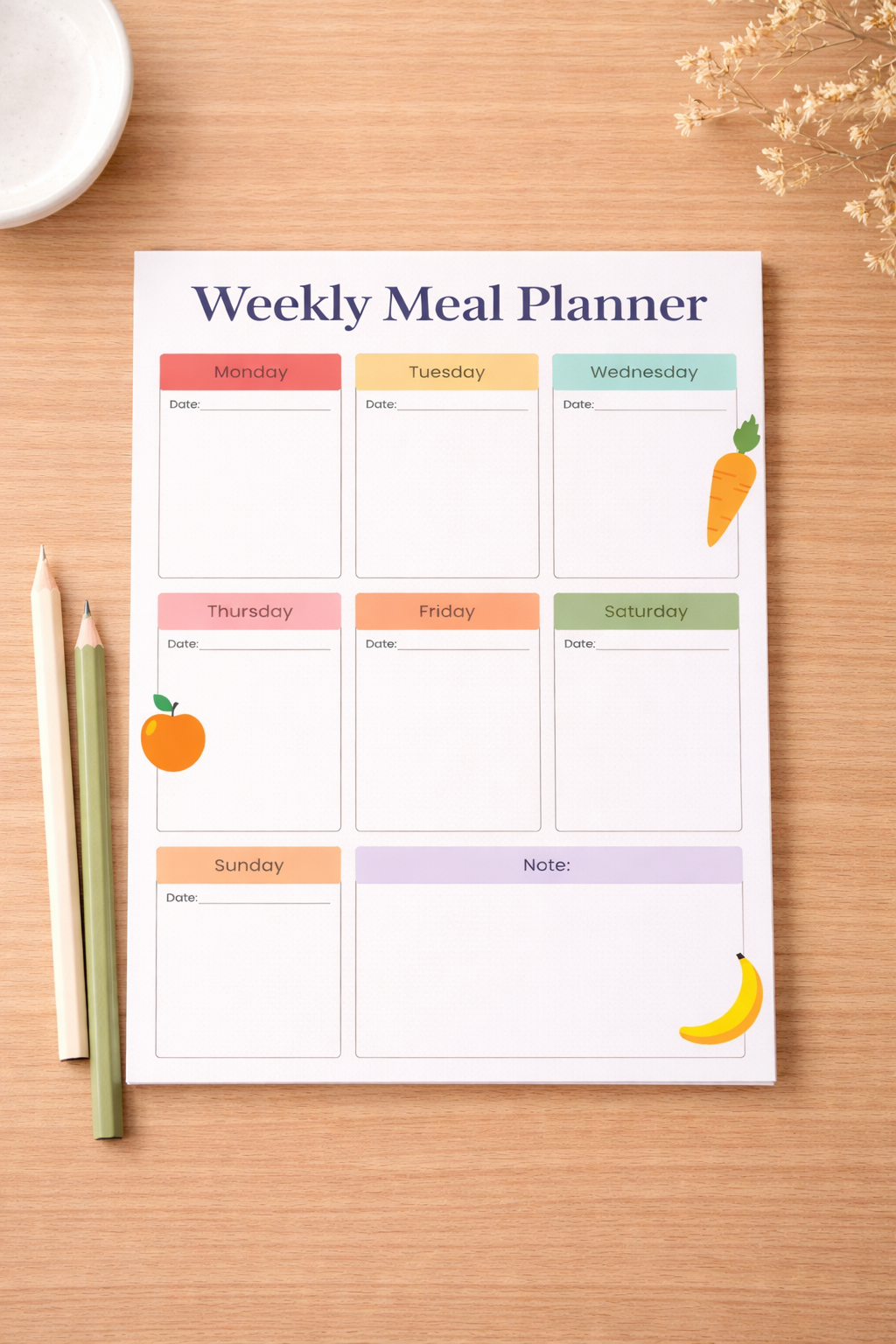 Weekly Meal Planner & Shopping List