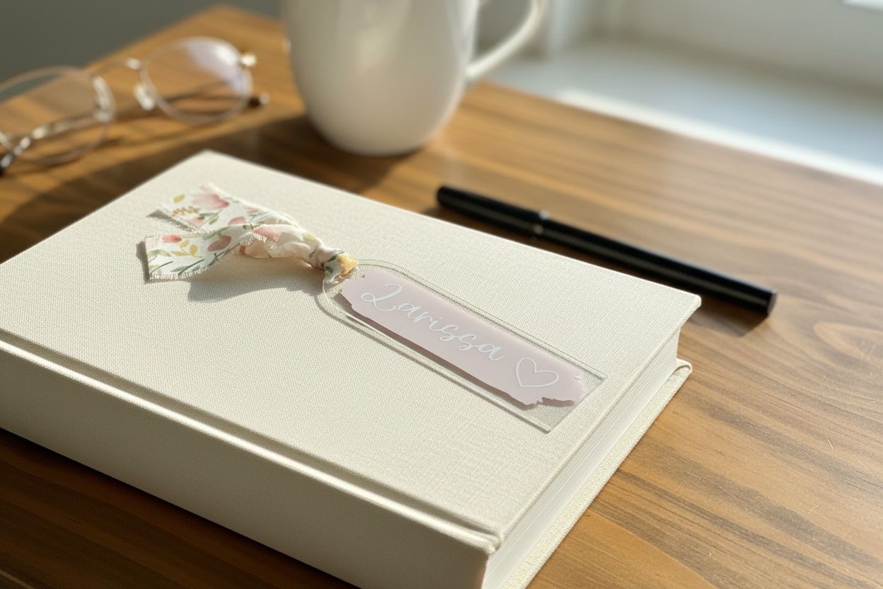 Ribbon Acrylic Bookmark
